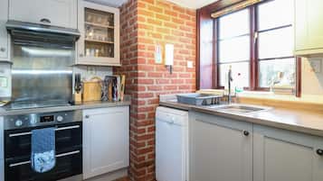 Fridge, dishwasher, electric kettle, toaster