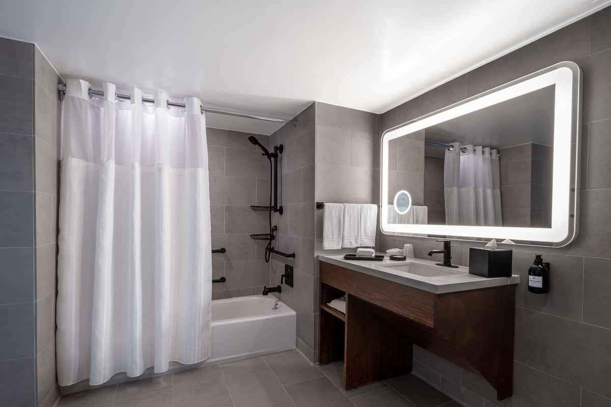 Free toiletries, hair dryer, towels, soap