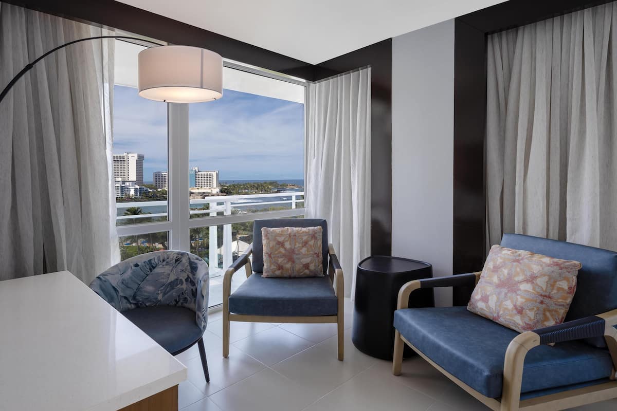 55-inch flat-screen TV with satellite channels