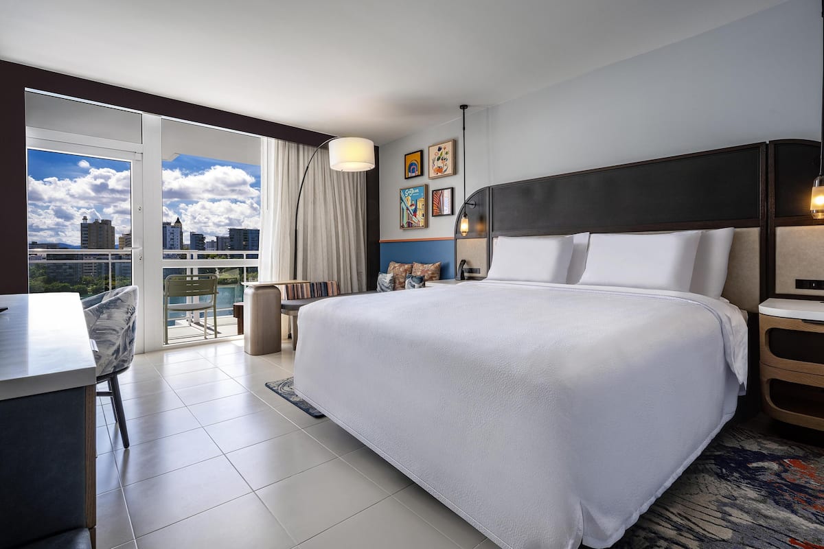 In-room safe, desk, laptop workspace, blackout curtains