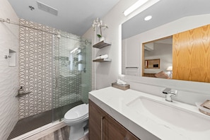 Hair dryer, towels