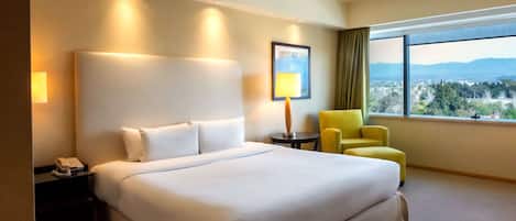 Ropa de cama de alta calidad, edredón y minibar