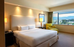 Ropa de cama de alta calidad, cubrecamas y minibar