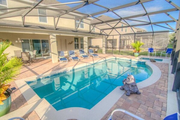 A heated pool