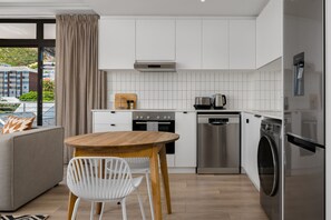 Fridge, microwave, oven, stovetop - Sea Point Designer Apartment With Stunning Views (Cape Town)