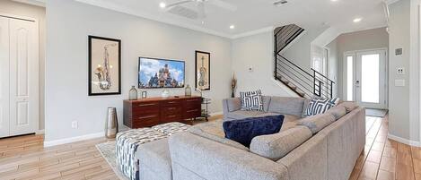 Smart-tv och bordsfotboll