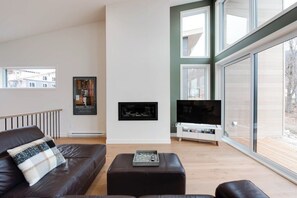 TV, fireplace, stereo