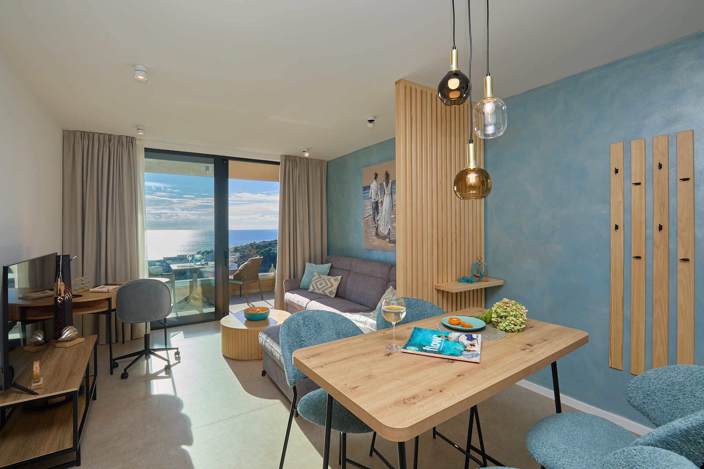 Leilighet (1 Bedroom) | Oppholdsrom | TV