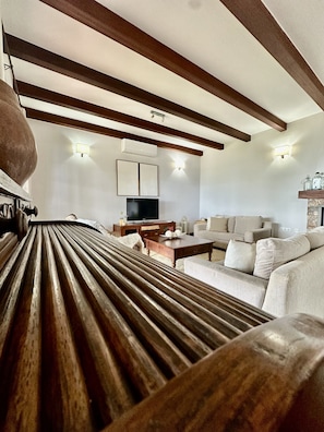 TV, fireplace, DVD player - Villa Media Luna La Palma (Puntallana)