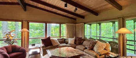 Smart TV, fireplace, printers