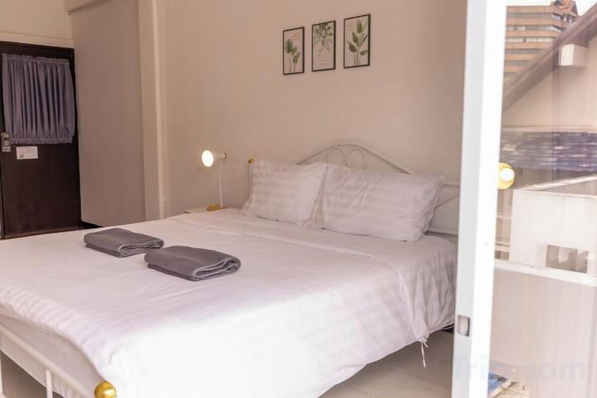 Desk, blackout drapes, iron/ironing board (on request), WiFi (free)