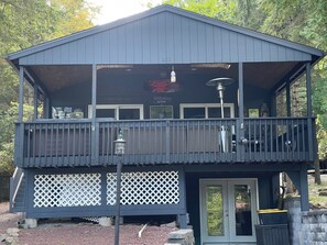 Exterior detail - Friends Gather Here (Lake Harmony)