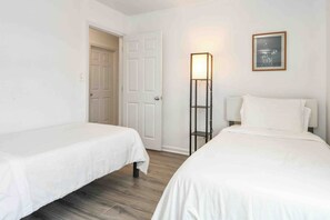 3 bedrooms, iron/ironing board, travel cot, WiFi