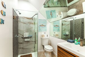 Hair dryer, towels
