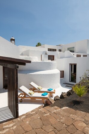 Terrace/patio - Las Pergolas Villa Rural - Apartment Puerto Calero (Tías)