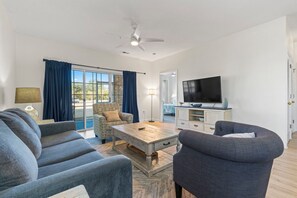 TV - Barefoot Resort 2BR | Pool, Tennis, Shuttle 🏖️ (North Myrtle Beach)