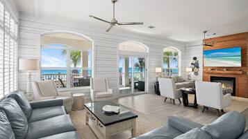 Smart-TV, videospill, DVD-spiller og stereoanlegg