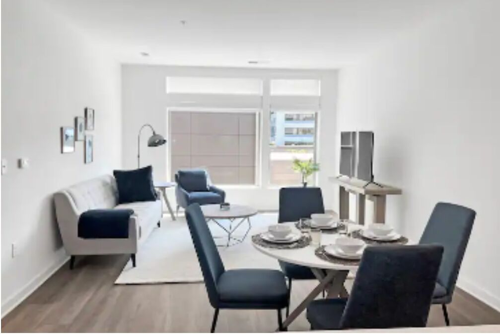 Light & Blue Elegance Cozy 2BR w Amenities, Tysons + Gym / Mall / Pool
