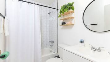Hair dryer, towels