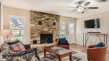 Smart TV, video games, table football, ping pong