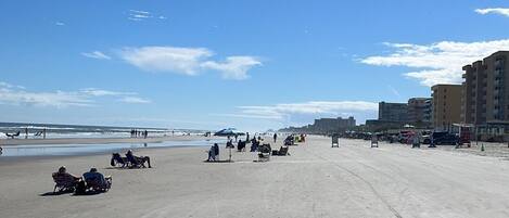 On the beach