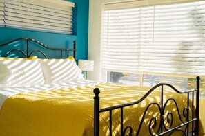 2 bedrooms, desk, iron/ironing board, travel cot