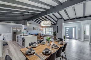 Dining - Luxury San Antonio Group Getaway with Heated Pool, Game Room, Poker Room, Grill & Backyard Fun Near Downtown (San Antonio)