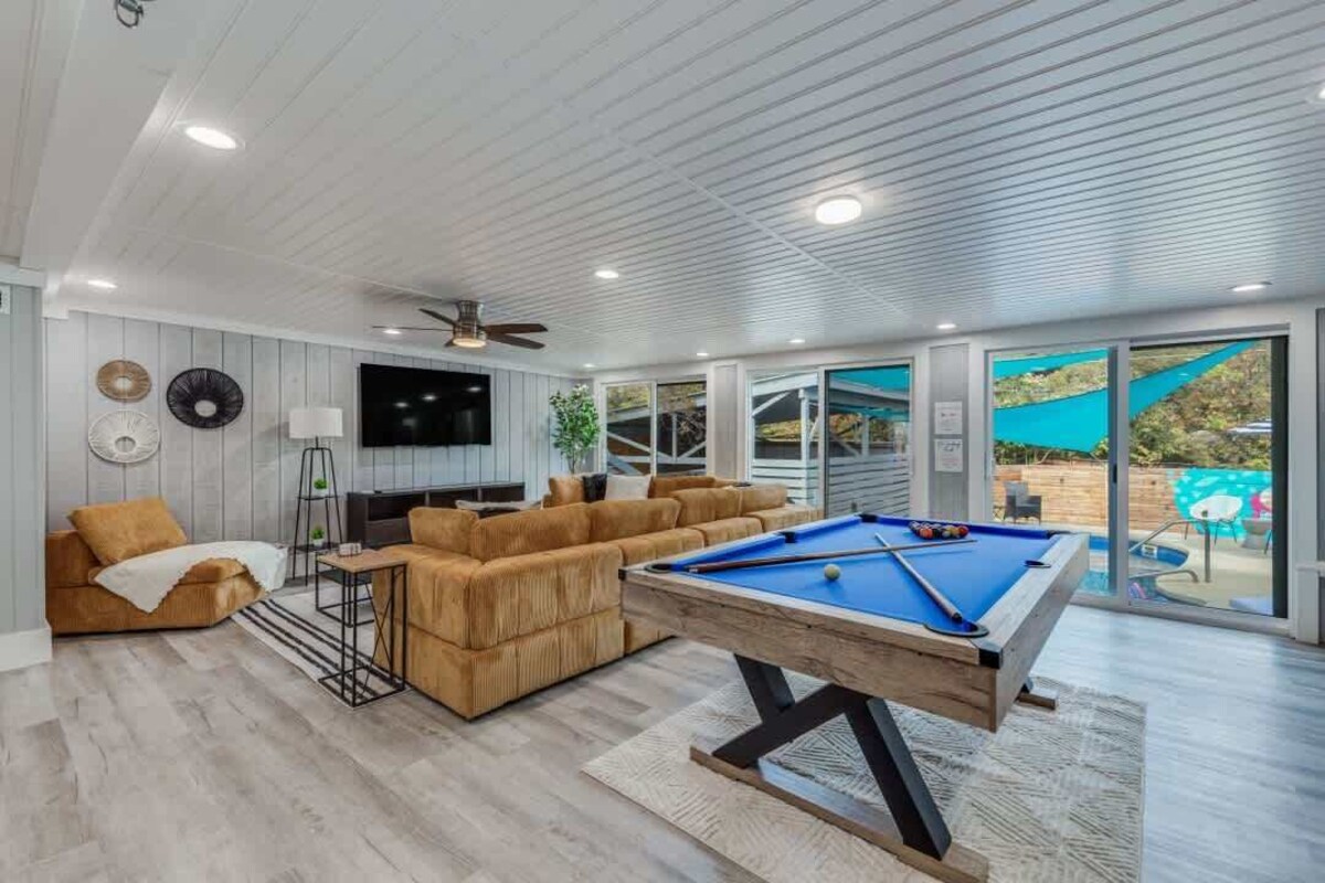 Spacious & Fun near Downtown | Pool, Games, Mural!