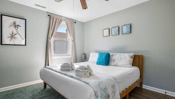 2 chambres, fer et planche Ă repasser, Wi-Fi, draps fournis