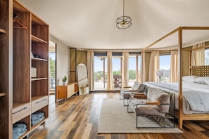 Tenda Mewah, 1 Tempat Tidur King, pemandangan bukit | Seprai katun Mesir, seprai premium, busa memori, dan minibar