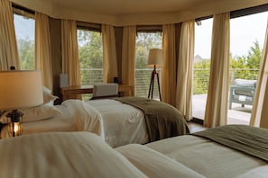 Egyptian cotton sheets, premium bedding, memory-foam beds, minibar