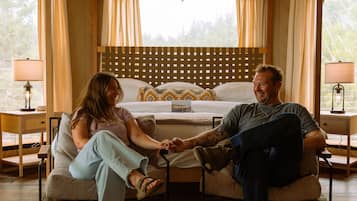 Seprai katun Mesir, seprai premium, busa memori, dan minibar