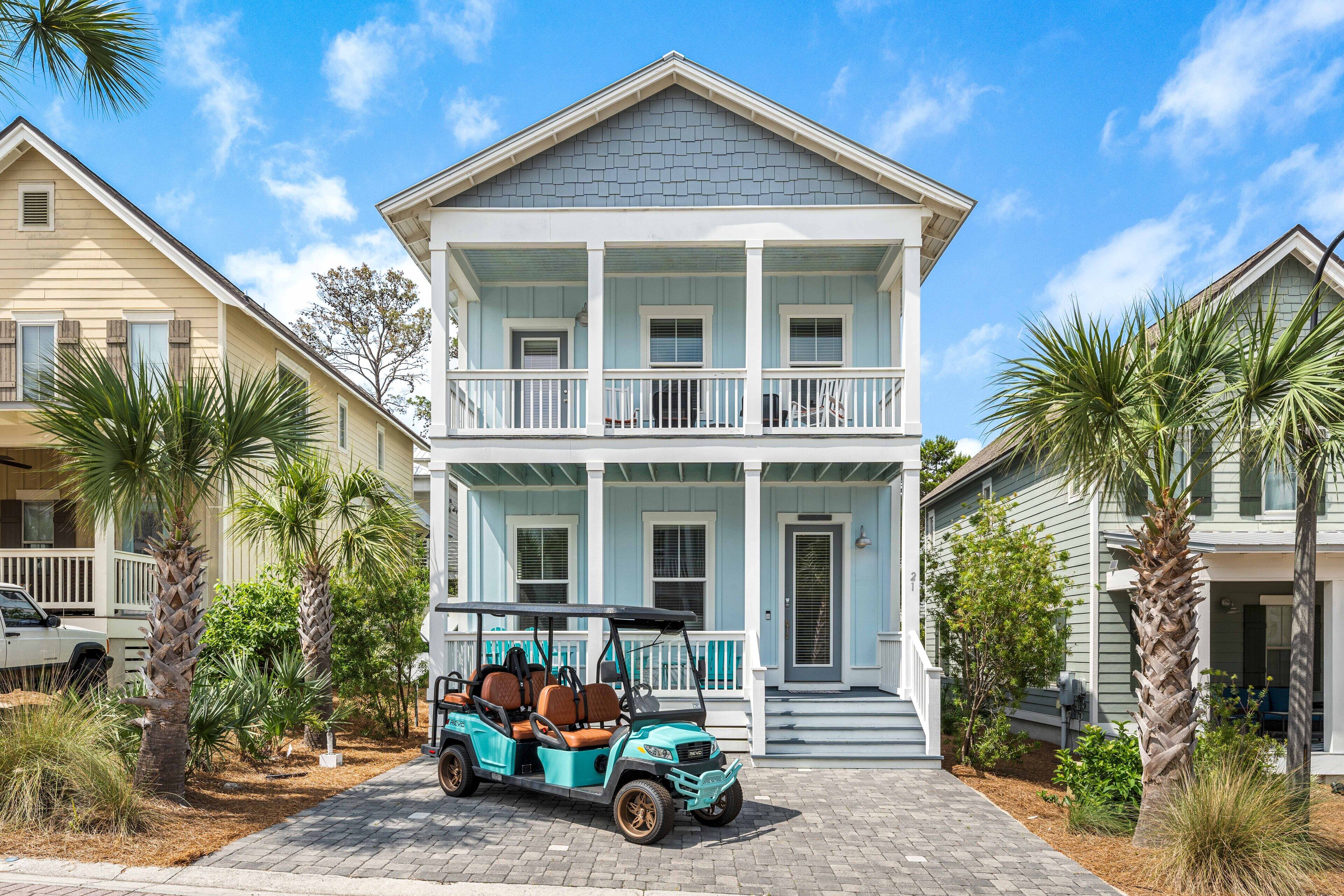 ☀️ New Home, 6 Seat Golf Cart, Off 30A, Close to Beach, Comm Pool, By Stinky's Fish Camp ☀️