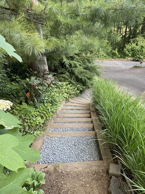 Property grounds - Mountain Top Sanctuary. 5 Minutes to downtown. 10 Minutes to Parkway. (Asheville)