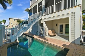 A heated pool