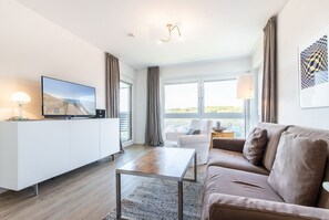 TV, DVD player, stereo