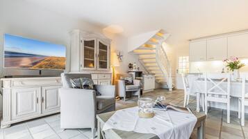 TV, fireplace, DVD player, stereo