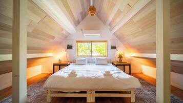 Basic-Ferienhaus | 2 Schlafzimmer, Schreibtisch, kostenloses WLAN, Bettwäsche