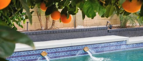 A heated pool