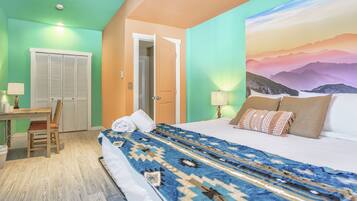 4 bedrooms, iron/ironing board, WiFi (free)