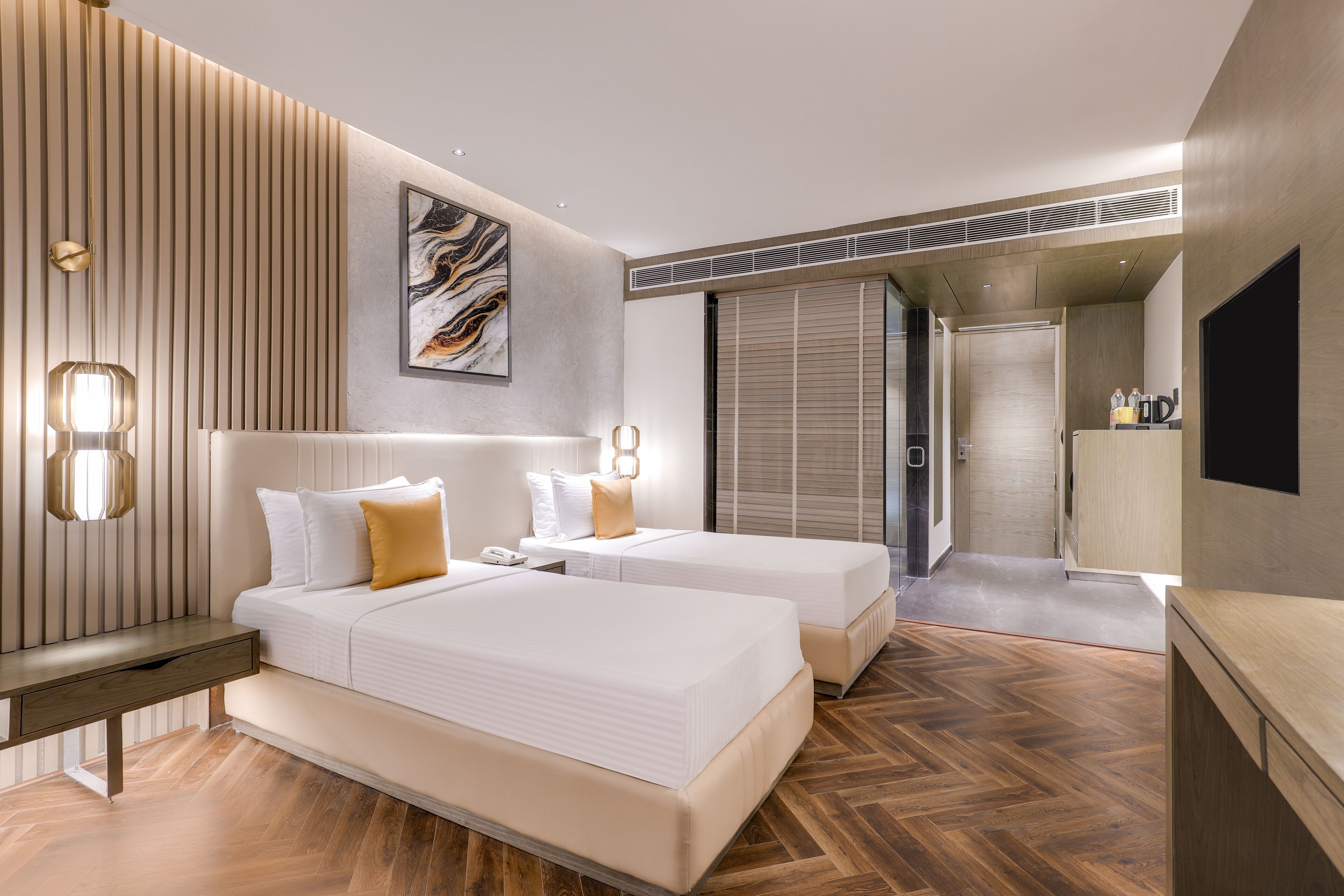 Superior Twin Room | In-room safe, blackout drapes, iron/ironing board, free WiFi