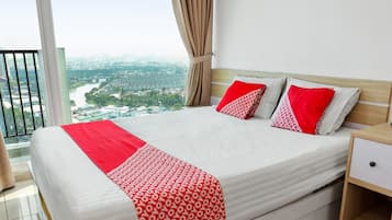 Kamar Double Deluks | Meja kerja, Wi-Fi gratis, dan seprai linen