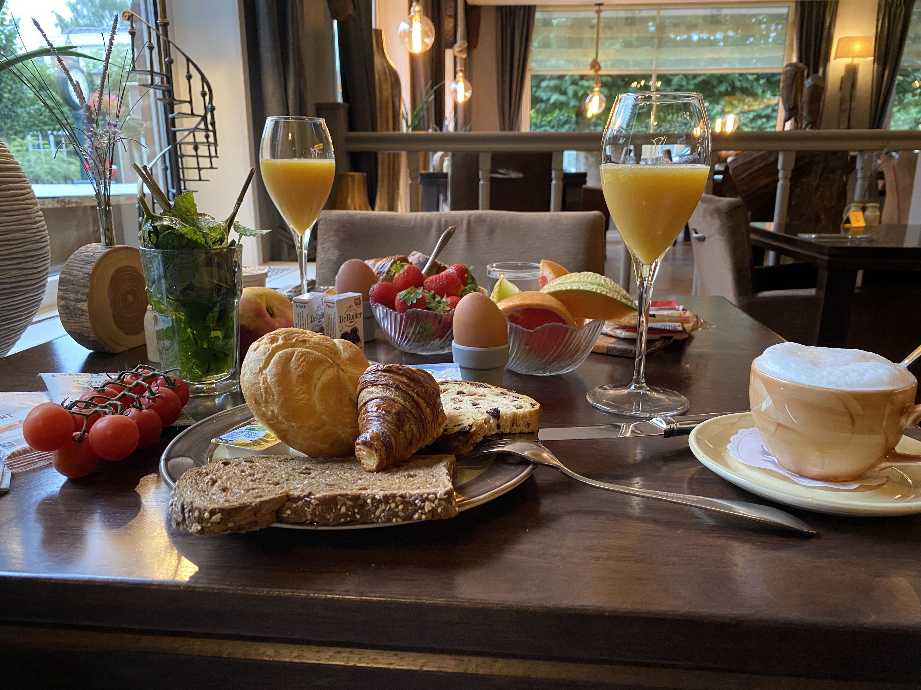 Daily buffet breakfast (EUR 15 per person)