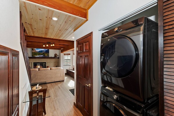Interior - Ollie's Cabin By Destination Big Bear: Views of Bear Mountain! Hot Tub! Foosball! Fully Fenced! (Big Bear Lake)