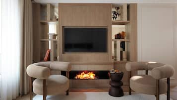 Saint Martin IV | 起居區 | 平面電視、Netflix、書籍、串流服務