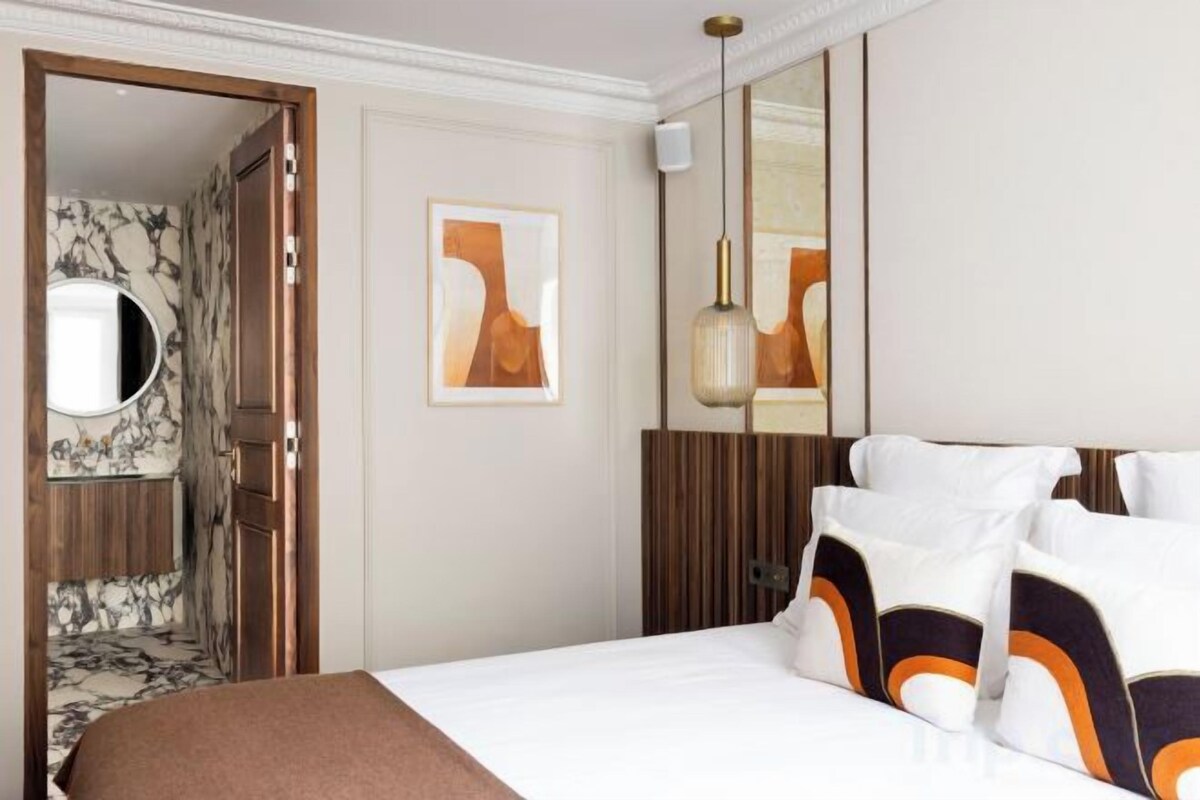 2 chambres, draps en coton égyptien, literie de qualité