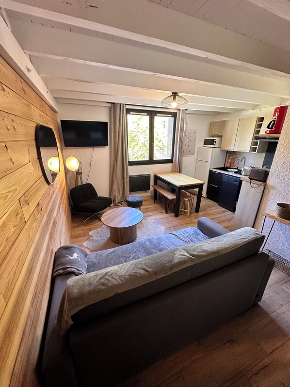 Living area - Joli Appartement Vars les Claux au Pied des Pistes (Vars)