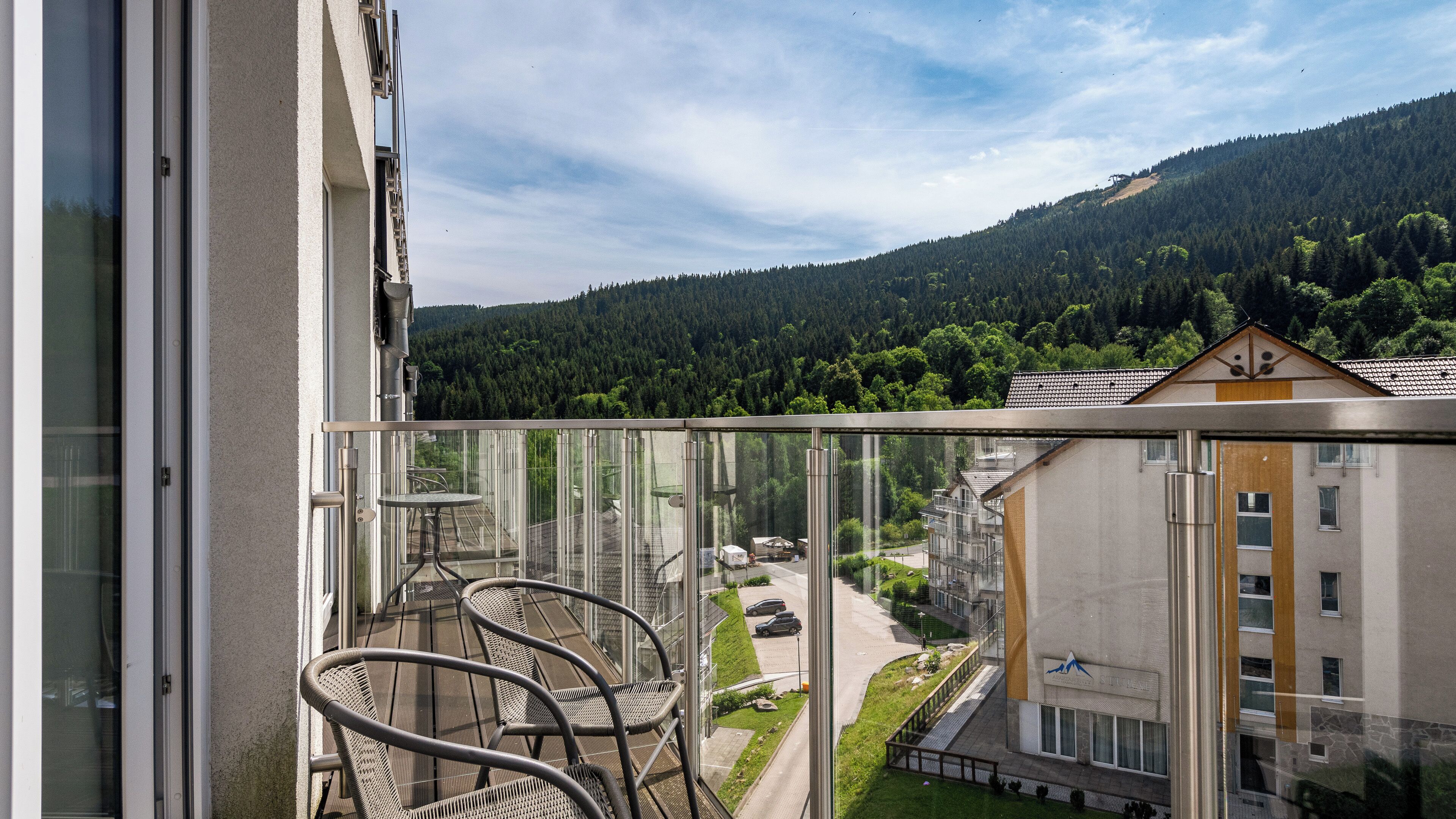 Blick von der Unterkunft