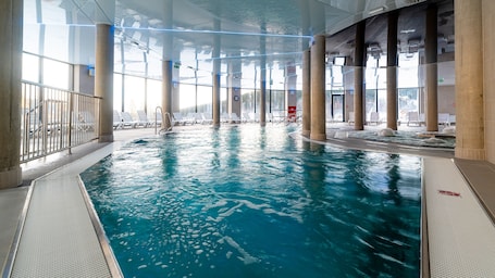 Indoor pool, seasonal outdoor pool