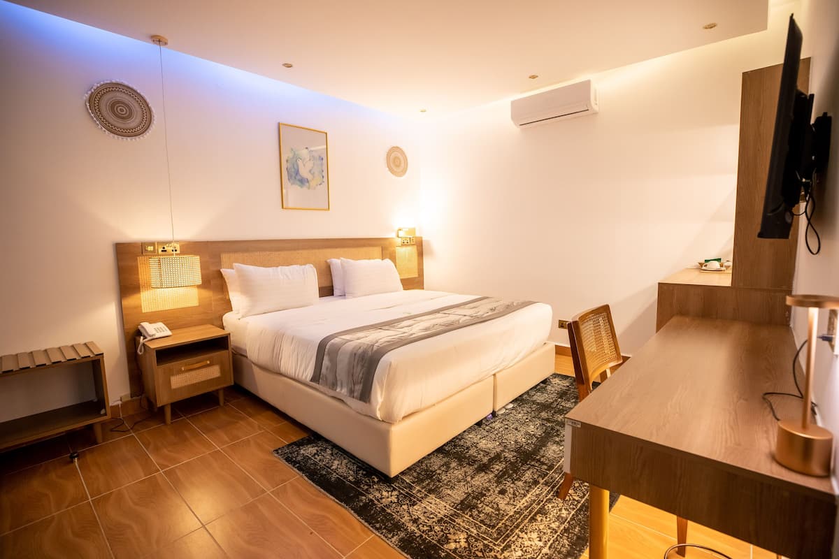 1 slaapkamer, hypoallergeen beddengoed, een minibar